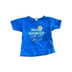 Peter Pan “Never Grow Up” T-Shirt, Size 4T, Unisex Boys Girls